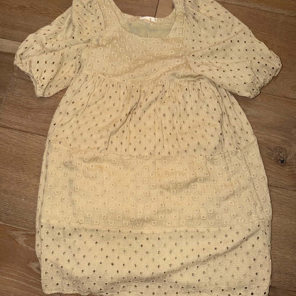 Rylee + Cru Cream Eyelet Dress